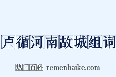 卢循河南故城组词是什么意思的图片